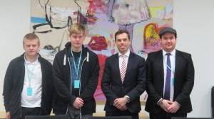Minister Ken Skates meets Champions from Ashgrove School and Vale of Glamorgan Youth Service
